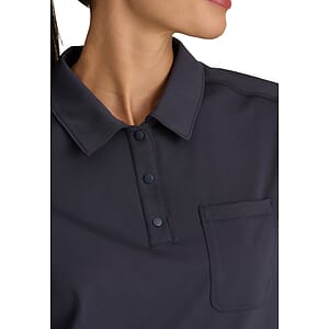 Grey's Anatomy Knit Stretch - Women's One-Pocket Snap Placket Renew Scrub Top