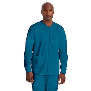 Grey's Anatomy Spandex Stretch - Men's Five-Pocket React Warm-Up Scrub Jacket