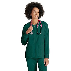 Grey's Anatomy Spandex Stretch - Women's Five-Pocket Gianna Warm-Up Scrub Jacket