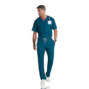 Grey's Anatomy Classic - Men's Two-Pocket V-Neck Evan Scrub Top