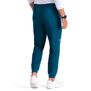 Skechers - Men's Three-Pocket Drawcord and Zip-Fly Structure Jogger Scrub Pant
