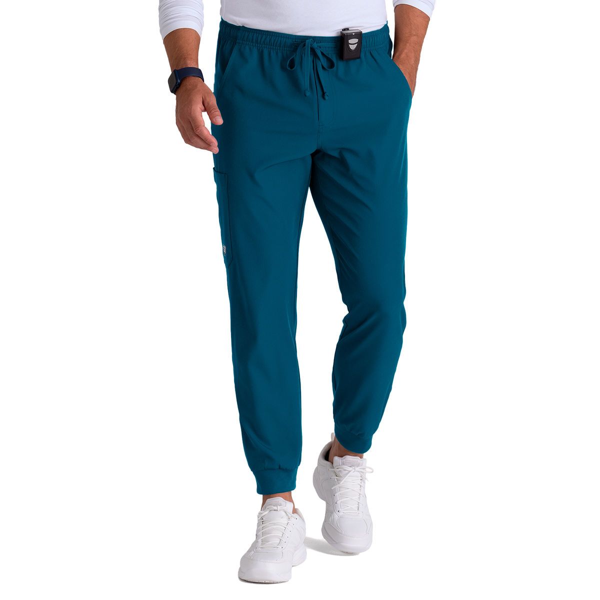 Skechers - Men's Three-Pocket Drawcord and Zip-Fly Structure Jogger Scrub Pant