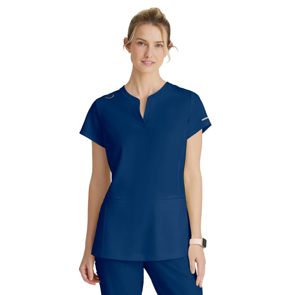 Skechers - Women's Two-Pocket Placket V-Neck Coast Scrub Top