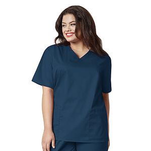 Wink - WORK - Women's Four-Pocket V-Neck Top