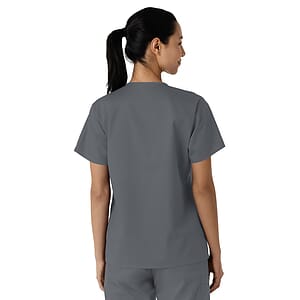 Wink - WORK - Women's Three-Pocket Curved V-Neck Top