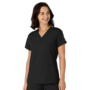 Wink - W123 - Women's Flex-n-Reach Side Panel V-Neck Top