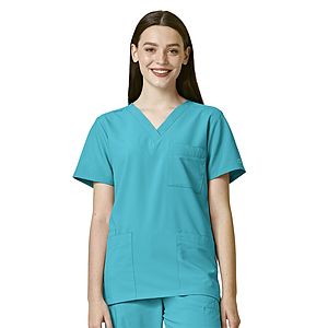Wink - W123 - Unisex 4-Pocket V-Neck Top