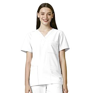 Wink - W123 - Unisex 4-Pocket V-Neck Top