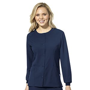 Wink - W123 - Women's Two-Pocket Crew Neck Jacket