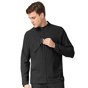 Wink - W123 - Men's Three-Pocket Zip-Front Warm-Up Jacket