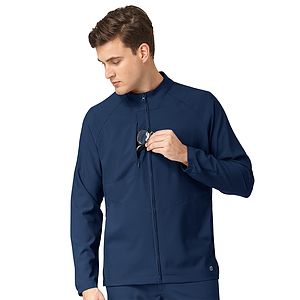 Wink - W123 - Men's Three-Pocket Zip-Front Warm-Up Jacket