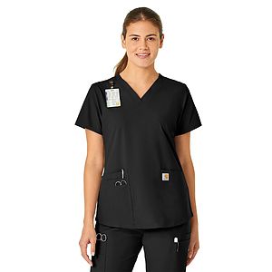 Carhartt Scrubs - Force Essentials - Women's Five-Pocket Modern Fit V-Neck Top