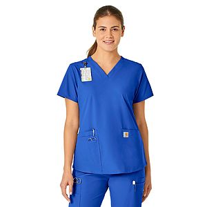 Carhartt Scrubs - Force Essentials - Women's Five-Pocket Modern Fit V-Neck Top
