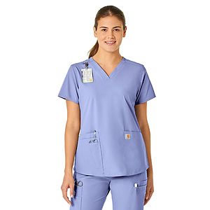 Carhartt Scrubs - Force Essentials - Women's Five-Pocket Modern Fit V-Neck Top