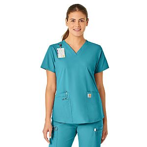 Carhartt Scrubs - Force Essentials - Women's Five-Pocket Modern Fit V-Neck Top