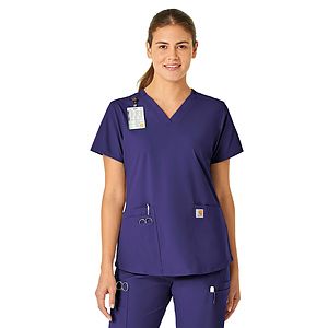 Carhartt Scrubs - Force Essentials - Women's Five-Pocket Modern Fit V-Neck Top