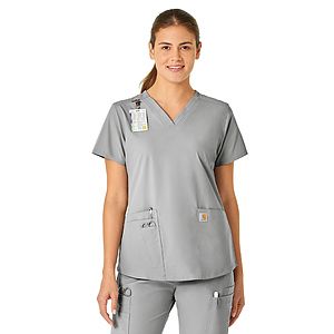 Carhartt Scrubs - Force Essentials - Women's Five-Pocket Modern Fit V-Neck Top
