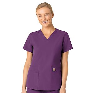 Carhartt Scrubs - Force Essentials - Women's Five-Pocket Modern Fit V-Neck Top