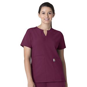 Carhartt Scrubs - Force Essentials - Women's Three-Pocket Notch Neck Top
