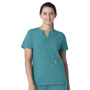 Carhartt Scrubs - Force Essentials - Women's Three-Pocket Notch Neck Top