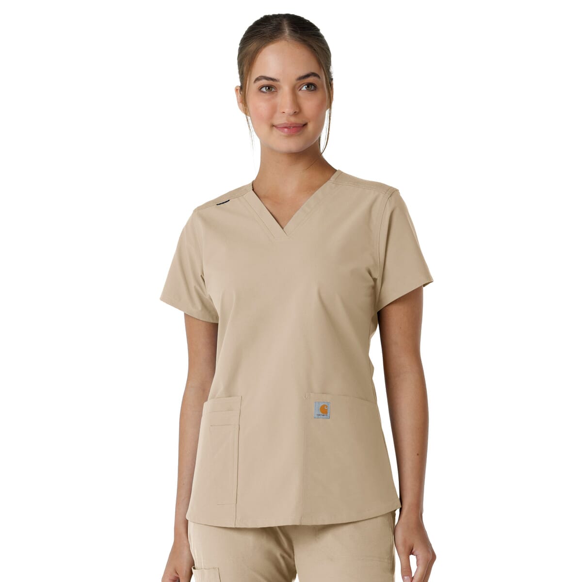 Carhartt - Force Essentials - Women's Four-Pocket V-Neck Knit Panel Top
