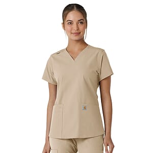 Carhartt - Force Essentials - Women's Four-Pocket V-Neck Knit Panel Top