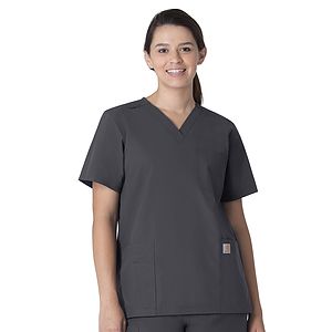Carhartt Scrubs - Force Essentials - Unisex Seven-Pocket Modern Fit V-Neck Top