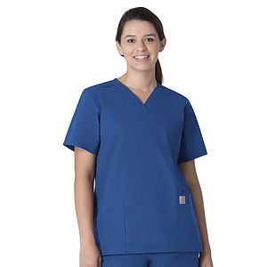 Carhartt Scrubs - Force Essentials - Unisex Seven-Pocket Modern Fit V-Neck Top