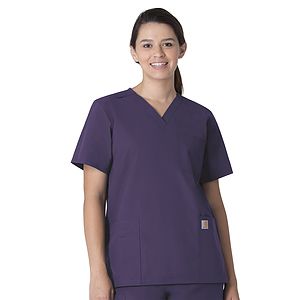 Carhartt Scrubs - Force Essentials - Unisex Seven-Pocket Modern Fit V-Neck Top