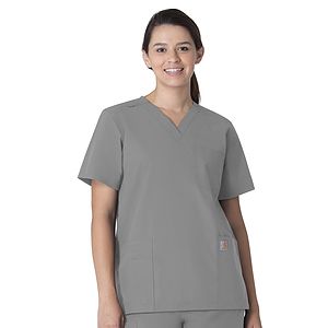 Carhartt Scrubs - Force Essentials - Unisex Seven-Pocket Modern Fit V-Neck Top