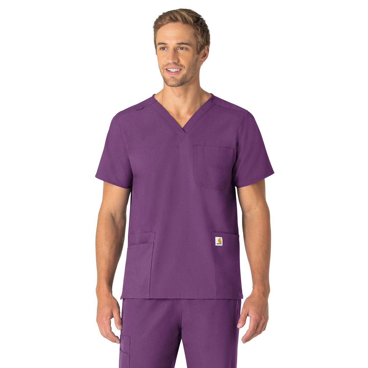 Carhartt Scrubs - Force Essentials - Unisex Seven-Pocket Modern Fit V-Neck Top