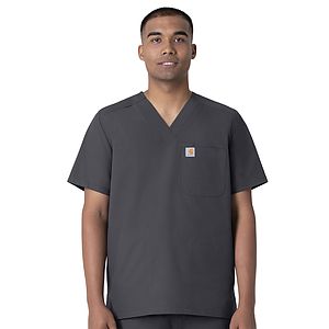 Carhartt Scrubs - Force Essentials - Men's Four-Pocket Modern Fit V-Neck Top
