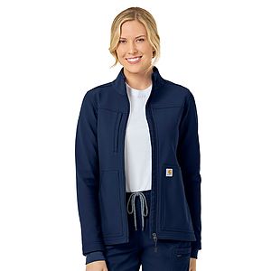 Carhartt Scrubs - Rugged Flex Peak - Women's Three-Pocket Bonded Fleece Jacket