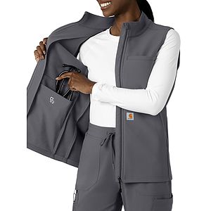 Carhartt Scrubs - Rugged Flex Peak - Women's Four-Pocket Bonded Fleece Vest