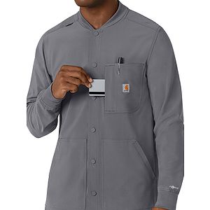 Carhartt Scrubs - Force Cross-Flex - Men's Five-Pocket Modern Fit Shirt Jacket