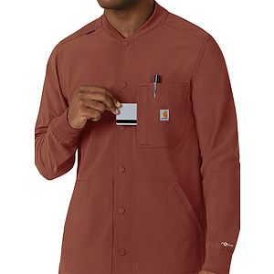 Carhartt Scrubs - Force Cross-Flex - Men's Five-Pocket Modern Fit Shirt Jacket