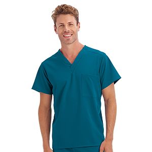 Jockey - Unisex 1-Pocket V-Neck Top