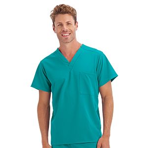 Jockey - Unisex 1-Pocket V-Neck Top