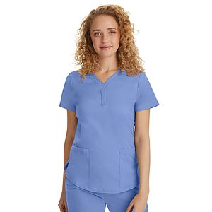 Healing Hands - Purple Label - Women's 2-Pocket Jane Triple-Needle Stitching Top