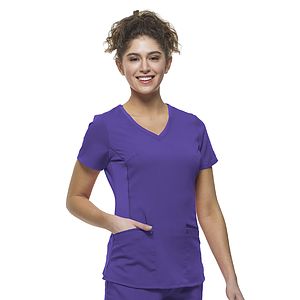 Healing Hands - Purple Label - Women's 2-Pocket Juliet Stylish V-Neck Top