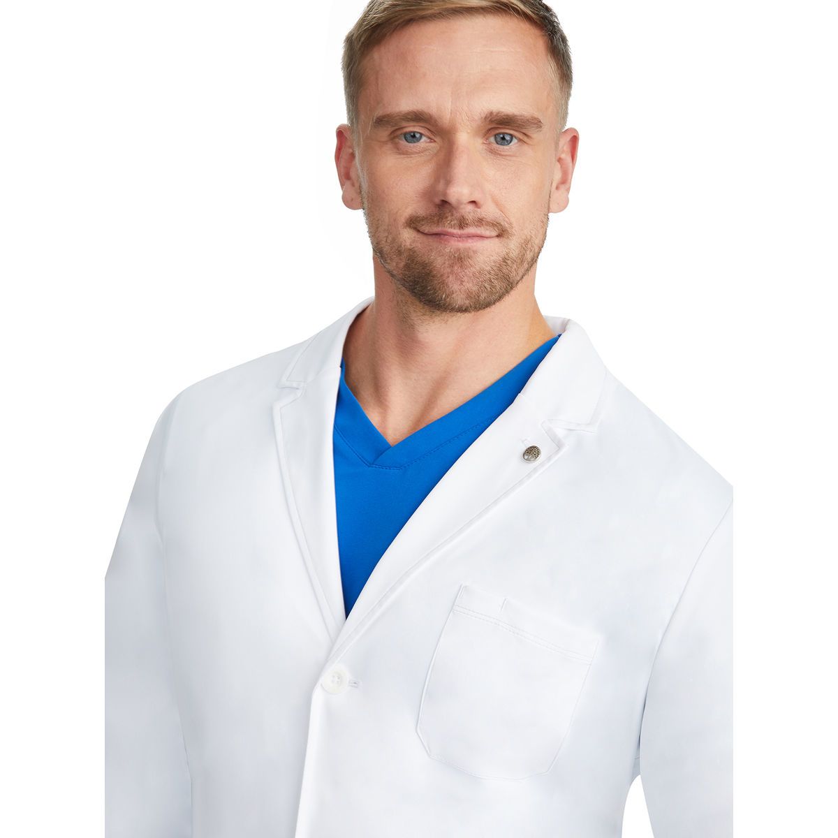 Healing Hands - The White Coat - Men's Six-Pocket 38.5" Luke Lab Coat