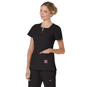 koi - Lite - Women's 4-Pocket Zipper Neck Serenity Top