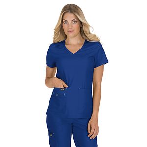 koi - Basics - Women's 4-Pocket Stretch V-Neck Becca Top