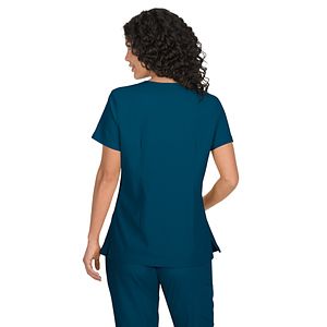 koi - Basics - Women's Mock-Wrap Neck Katie Top