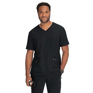 koi - Next Gen - Men's 4-Pocket  V-Neck Free To Be Top