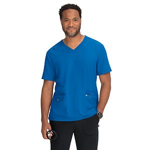 koi - Next Gen - Men's 4-Pocket  V-Neck Free To Be Top