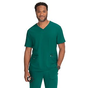 koi - Next Gen - Men's 4-Pocket  V-Neck Free To Be Top