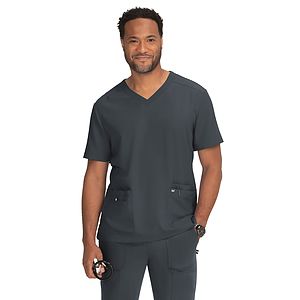 koi - Next Gen - Men's 4-Pocket  V-Neck Free To Be Top