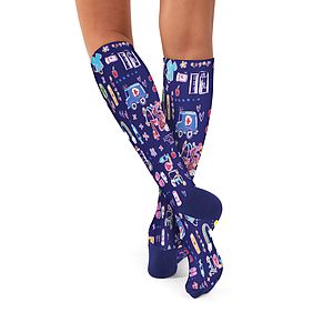 koi - Classics - Antimicrobial Compression Socks, 1 Pair