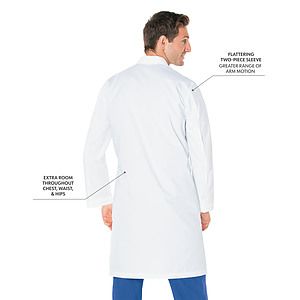 Landau - Essential Lab Coats - Men's Three-Pocket 41.5" Full-Length Lab Coat
